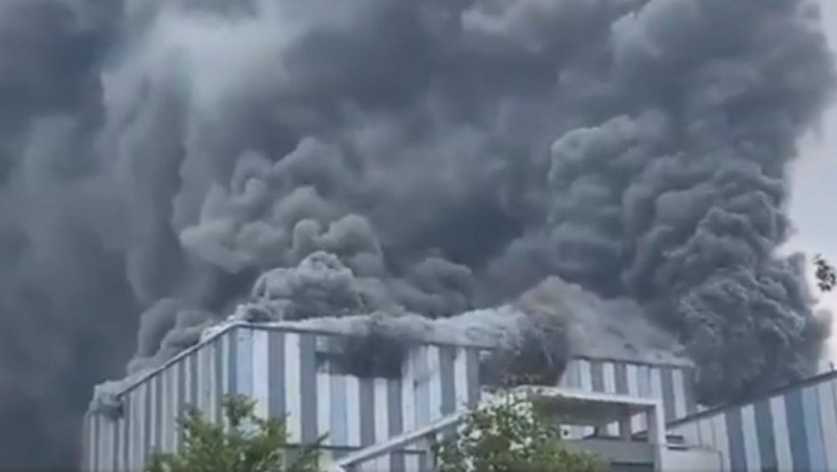 El incendio del edificio de Huawei no dejó víctimas fatales. 