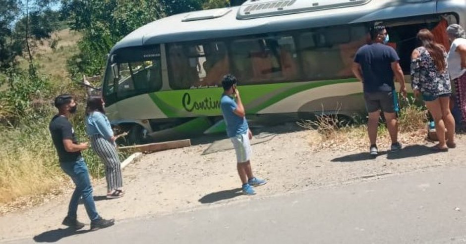 El accidente involucró un bus de la empresa Contimar (Foto: Contivisión Noticias)